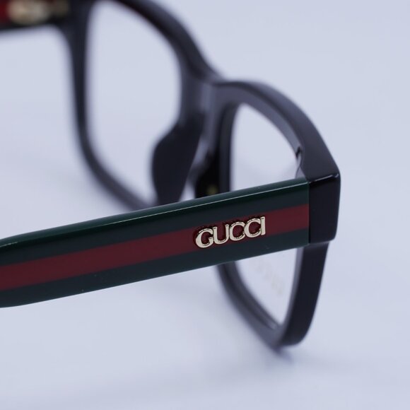 Gucci GG1865O 001 Eyeglasses Black 50mm Square Frame - Picture 4 of 9
